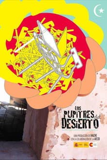 School desks in the desert